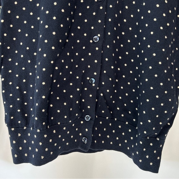 Tommy Hilfigure Women’s Poker Dot Button Down Sweater Size Medium - Picture 4 of 9